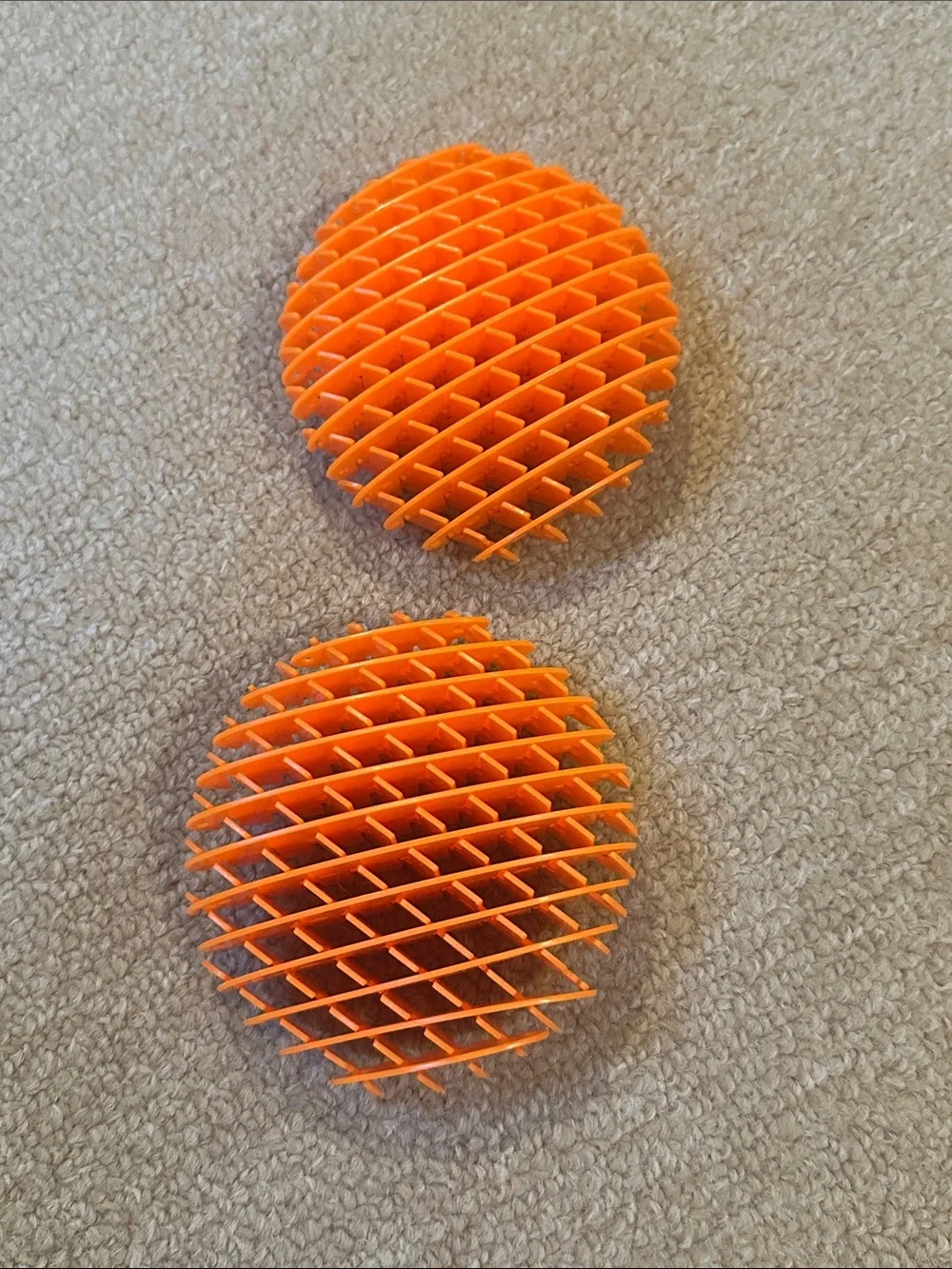 Fidget Sensory Toy Lot - Rainbow Square Pop-It & 2 Orange Sensory Grids